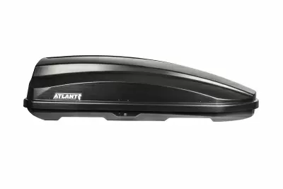 Автобокс Atlant Breeze XL Carbon 450л чёрный карбон (двухсторонний) от интернет-магазина AUTOBOKS.kz. 