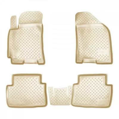 Коврики салонные для DAF XF 105 3D (2005) (бежевый)