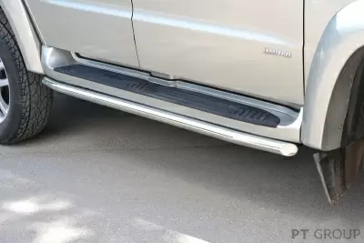 Защита порогов окантовка O51мм (НПС) UAZ Patriot 2014- от интернет-магазина AUTOBOKS.kz. 