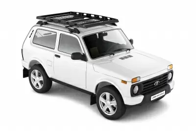 Багажник-корзина двухсекционная универсальная с основанием-решетка (ППК) 1630х1110мм под попереч от интернет-магазина AUTOBOKS.kz. 