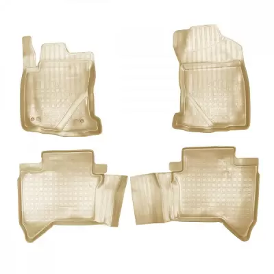 Коврики салонные для Toyota Hilux (N2) (2011-2015) (бежевый)