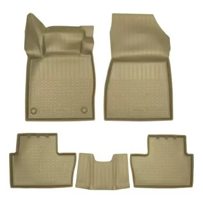 Коврики салонные для Nissan Juke II 3D (2019) (бежевый)