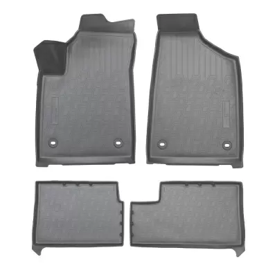 Коврики салонные для SWM G05 PRO (1,2 ряд) (2021) (серый)