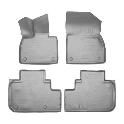 Коврики салонные для LiXiang L9 (1,2 ряд) (2022) (серый)