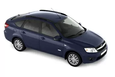 Рейлинги "Комфорт" на LADA Granta Лифтбэк с 2014 (Черный муар)