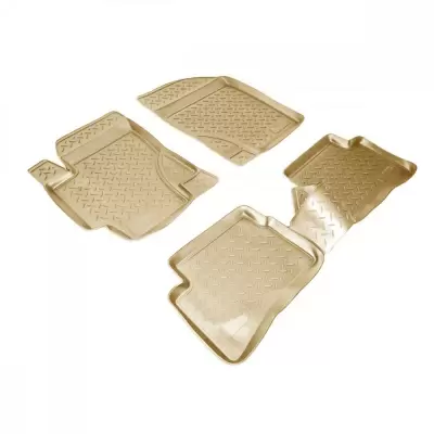 Коврики салонные для Hyundai Sonata VIII (DN8) 3D (2019) (бежевый)