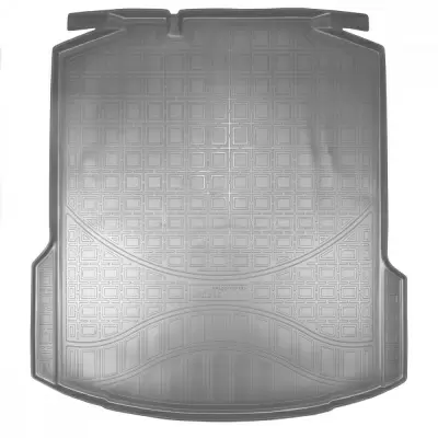 Коврики в багажное отделение для Skoda Rapid (NH) (HB) (2013) (без "ушей")  (серый)