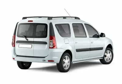 Накладка на задний бампер (ABS, черное тиснение) на LADA Largus с 2012 на автомобиль от Интернет-Магазина Autoboks.kz