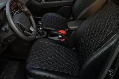 Авточехол экокожа Seintex 88947 Nissan X-Trail T-32 2014+ ромб черный от интернет-магазина AUTOBOKS.kz. 