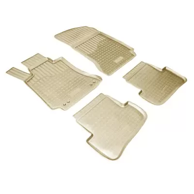 Коврики салонные для Mercedes-Benz C (W204) (SD) (2011-2014) (бежевый)
