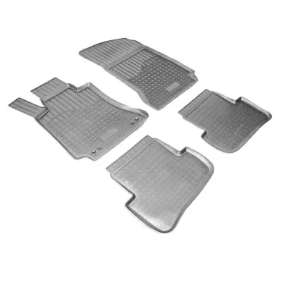 Коврики салонные для Mercedes-Benz C (W204) (SD) (2011-2014) (серый)