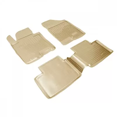 Коврики салонные для Infiniti QX50 3D (2018) (бежевый)