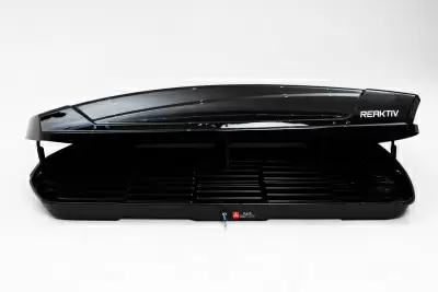 Автобокс REAKTIV Uragan 850 черный глянцевый двустороннее 850 л от интернет-магазина AUTOBOKS.kz. 