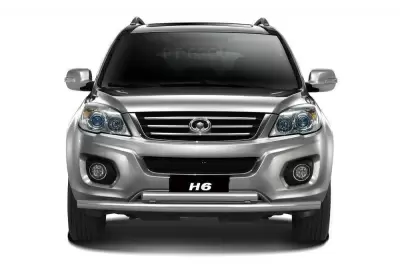 Защита переднего бампера двойная O63/51 мм (НПС) Great Wall HOVER H6 с 2013