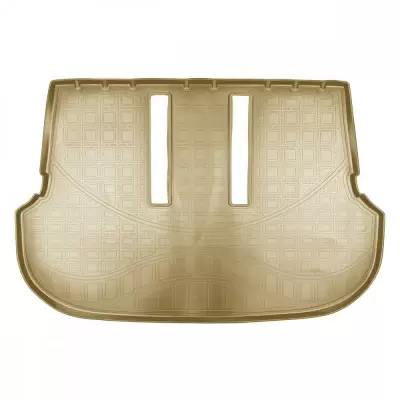 Коврики в багажное отделение для Toyota Fortuner (2015) (7 мест) (разложенный 3 ряд) (бежевый)