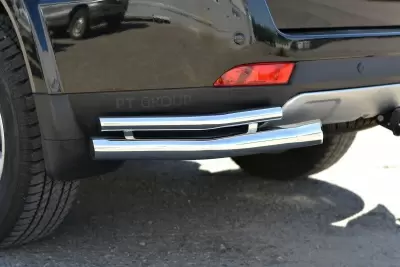 Защита заднего бампера двойная угловая O63/38 мм (НПС) Great Wall HOVER H3 с 2017 от Интернет-Магазина Autoboks.kz