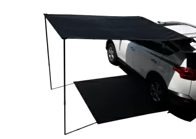 Автомобильная маркиза REAKTIV ITENT-300 черная с LED освещением от интернет-магазина AUTOBOKS.kz. 