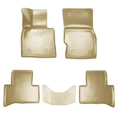 Коврики салонные для Alfa Romeo Stelvio 3D (2017) (бежевый)