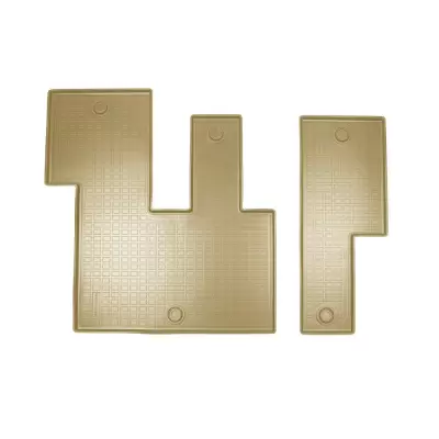 Коврики салонные для Hyundai Staria 3D (2021) (3 ряд 8 мест) (бежевый)