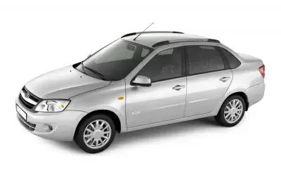 Рейлинги "Комфорт" на LADA Granta Седан с 2011 / Kalina Седан 2004-2011 (Серебристый муар)