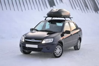 Автобокс на крышу Черный Turino Compact Аэродинамический от интернет-магазина AUTOBOKS.kz. 