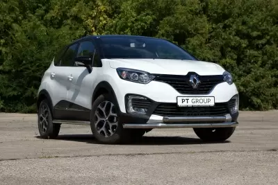 Защита переднего бампера двойная O63/63 мм (НПС) на Renault KAPTUR с 2016 от Интернет-Магазина Autoboks.kz