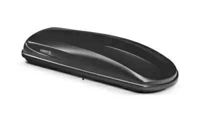 Автобокс Hapro Cruiser 10.8 (600 л) черный матовый двустороннее от интернет-магазина AUTOBOKS.kz. 