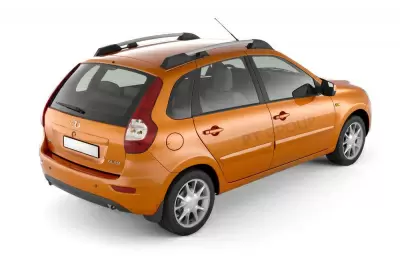 Рейлинги "Усиленные" (Серебристый муар) / LADA Kalina Хэтчбек 2004-2013 / Kalina II c 2013