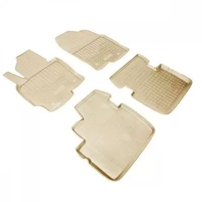 Коврики салонные для Mazda CX-30 3D (2019) (евро) (бежевый)