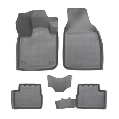 Коврики салонные для Fiat 500-e 3D (2020) (серый)