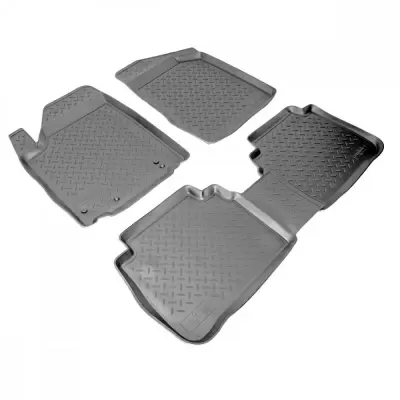 Коврики салонные для Nissan Micra (2005) (серый)