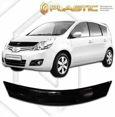 Мухобойка (дефлектор капота) для Nissan Note 2008-2012 (арт. 2010010106164)