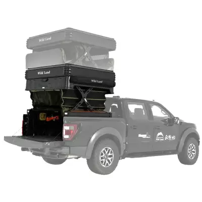 Автоматическая подъемная крыша Wild Land для пикапа с палаткой от интернет-магазина AUTOBOKS.kz. 