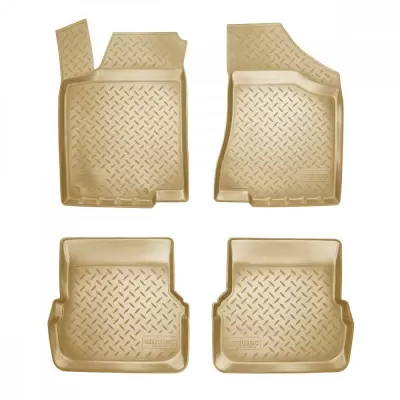 Коврики салонные для Volkswagen Jetta VII (SD) (BU,A7) 3D (2018) (бежевый)