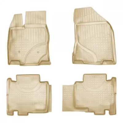 Коврики салонные для Ford EcoSport 3D (2014) (бежевый)