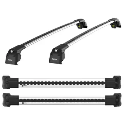 Багажник на крышу Turtle Air 2 122 на интегрированные рейлинги серебристый