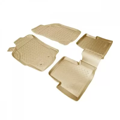 Коврики салонные для Fiat 500X 3D (2014) (бежевый)