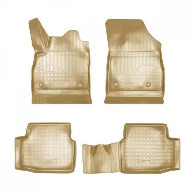 Коврики салонные для Opel Astra J 3D (2010) (бежевый)
