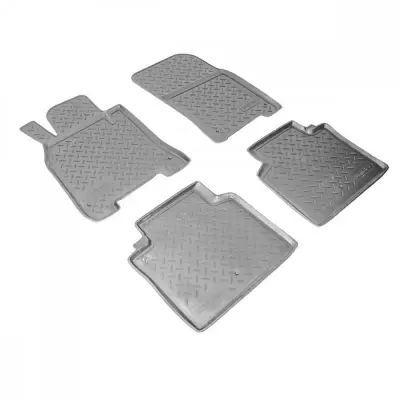 Коврики салонные для Infiniti JX (L50) (2012) (3 ряд)\ Infiniti QX60 (L50) (2013) (3 ряд) (серый)