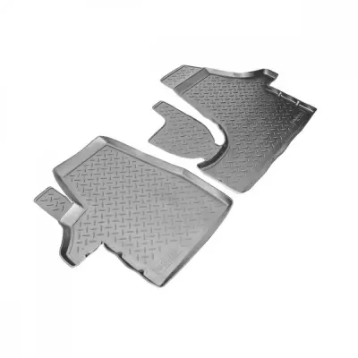 Коврики салонные для Volkswagen T4 (1990-2003) (передние, 2 мест) (серый)