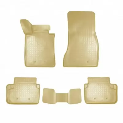 Коврики салонные для BMW 5 (G30) 3D (2016) (бежевый)