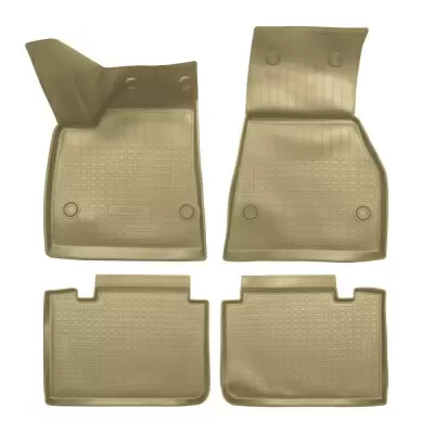 Коврики салонные для Tesla Model S (2012) (бежевый)