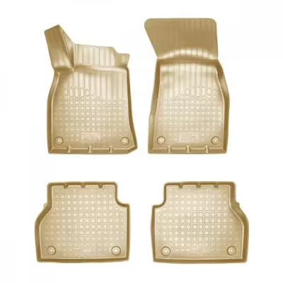 Коврики салонные для Audi A6 (4G:C7) (2011-2017) (бежевый)