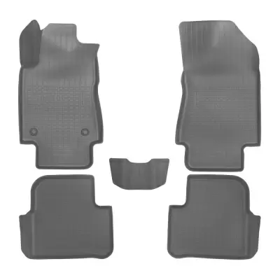 Коврики салонные для Citroen C3 3D (2017) (серый)