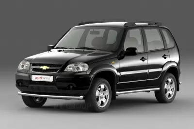 Защита порогов вогнутая O63мм (НПС) Chevrolet NIVA с 2009 от интернет-магазина AUTOBOKS.kz. 