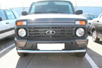 Защита переднего бампера одинарная O63 мм (НПС) на LADA 4х4 Urban с 2015 от Интернет-Магазина Autoboks.kz