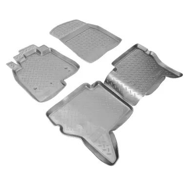 Коврики салонные для Mitsubishi Pajero IV (2006) (серый)