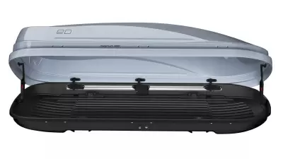 Автобокс ED Магнум 390 серый глянцевый двустороннее 390 л от интернет-магазина AUTOBOKS.kz. 