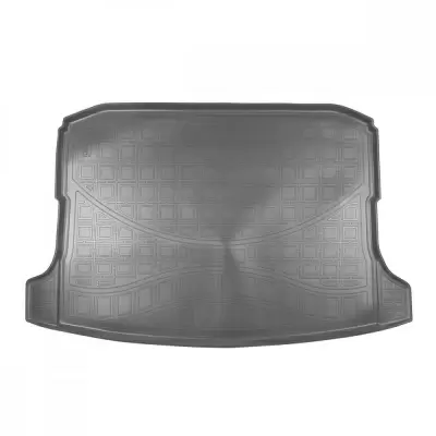 Коврики в багажное отделение для Skoda Karoq (монопривод с "ушами") (2017) (серый)