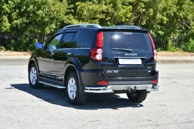 Защита заднего бампера двойная угловая O63/38 мм (НПС) Great Wall HOVER H3 с 2017 от Интернет-Магазина Autoboks.kz